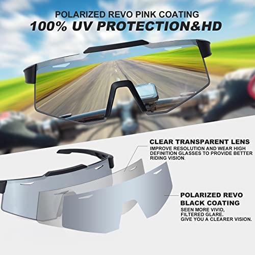 Exp Vision Polarized Cycling Glasses, Uv 400 Sports Sunglasses Biking Goggles Running Hiking Golf Fishing Driving #TOP3