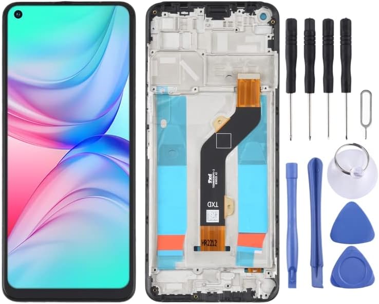 Cell Phone Replacement OEM LCD Screen for Infinix Hot 10 X682B X682C Digitizer Full Assembly with Frame Spare Parts