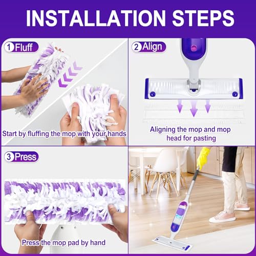 Image of Cafonil 60 Pack Disposable Power Mop Pads for Swiffer Power Mop Pads | Compatible with Swiffer Power Mop Refills Thickened Multi-Surface Replacement for Swiffer Wet Pads Refill on Finished Floors