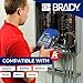 Brady Authentic (M5-118-492) FreezerBondz™ Ultra-Thin Cryogenic Polyester LBL .375 x 1 x .375Dia Black on White, 240 Labels. for use with The BMP51 and M511 Label Printers