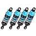 RC Shock Absorber, 4Pcs Aluminium Damper with Redesign Compatible with HSP 1/10 RC Car Climbing (Blue)