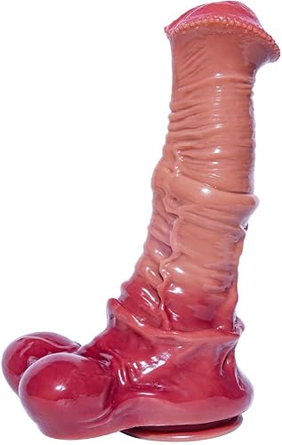Gran consolador gigante realista de 13.8 pulgadas, diseño de caballo realista, silicona segura para el cuerpo, base de ventosa para diversión manos