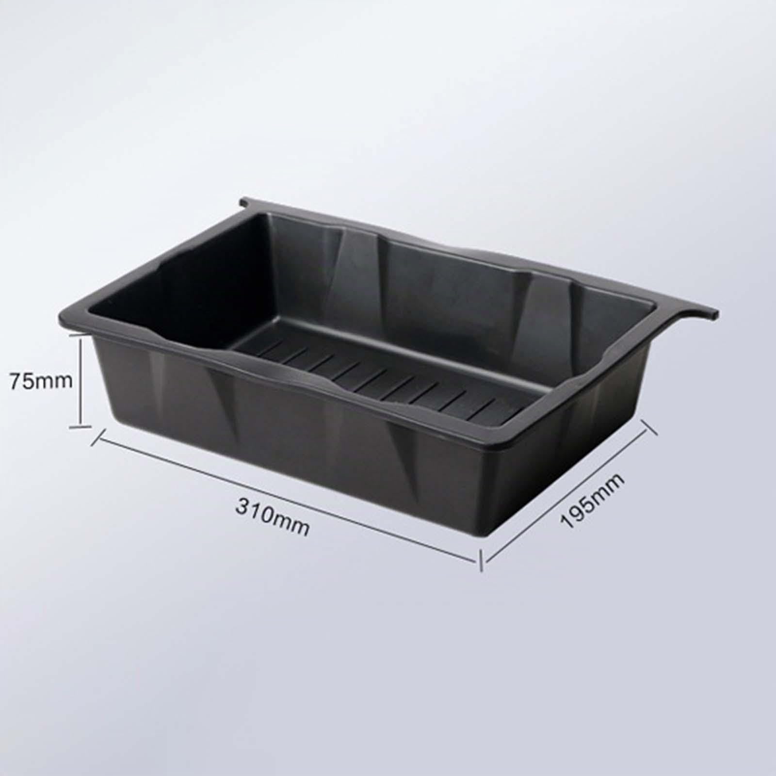 2 Pièces Organisateur sous Siège Voiture, Boîte de Rangement Arrière Siège Organisateur Cachée en TPE 31x19,5x7,5cm, Accessoire de Rechange pour Modèle Y