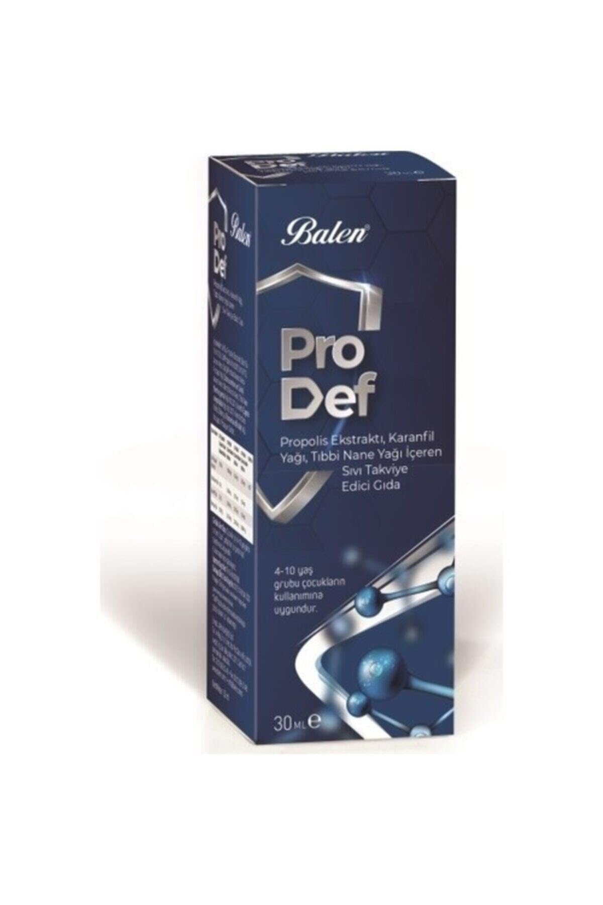 Balen Prodef Propolİs, Karanfil Yağı, Tıbbi Nane Yağı İçeren Sıvı Takviye Edici Gıda