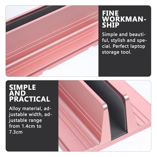 Soporte vertical para laptop y tablet Ipetboom rosa miniatura 7