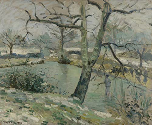 Lienzo cuadro El estanque de Montfoucault de Pissarro para cuadros decorativos de salón