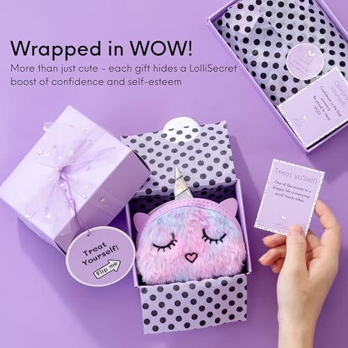 Image of HAPPY LOLLI LolliBox Birthday Gift Set for Tween & Teen Girls Ages 8-15, Ready to Gift, 8 Individually Wrapped Gifts