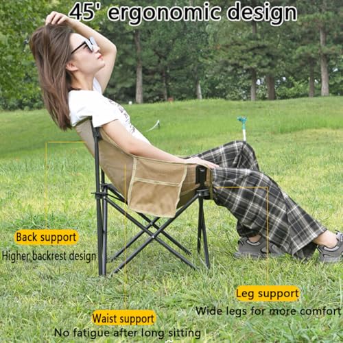 Chaise pliante extérieure portable pour voyage randonnée et pêche
