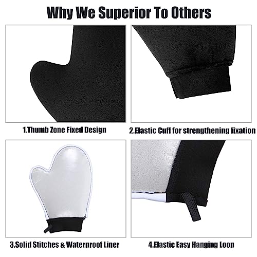 YVOIER Leakproof-lined Tanning Mitt set, Luxury Velvet Fake Tan Mitt - Image 3