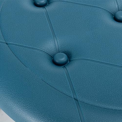 KitchLife Banqueta móvel baixa com rodas giratórias de 360°, 1 pacote, azul – confortável, resistent