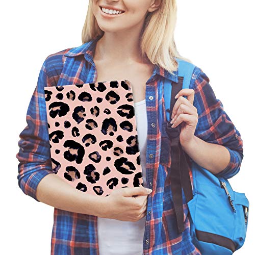 Image of 3 Ring Binder 1 Inch Ring, Fashion Design Binder for School, Home, Students, Women, Cute Custom Pattern with Hold Letter Size Interior Pockets,Leopard