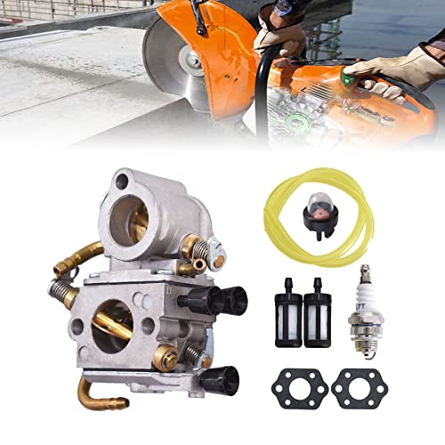 Image of munirater Carburetor Replacement for TS410 TS420 Concrete Cut Off Saw Zama C1Q-S118 Carb 42381200600 with Air Filter Fuel Line Spark Plug