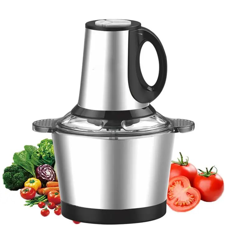 Electric Food Chopper 2L Stainless Steel Bowl, 500W Powerful Meat Grinder & Vegetable Chopper, Multipurpose Food Processor for Onion, Garlic, Tomato, Fruits, Nuts & Baby Food-image-40