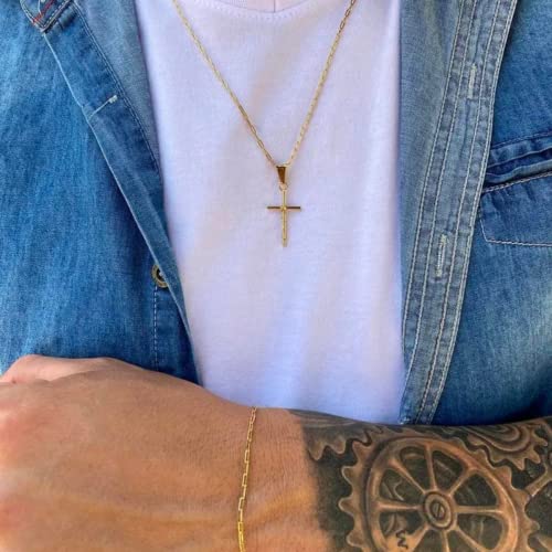 Kit Conjunto Corrente+pingente+ Pulseira Masculino Banhado