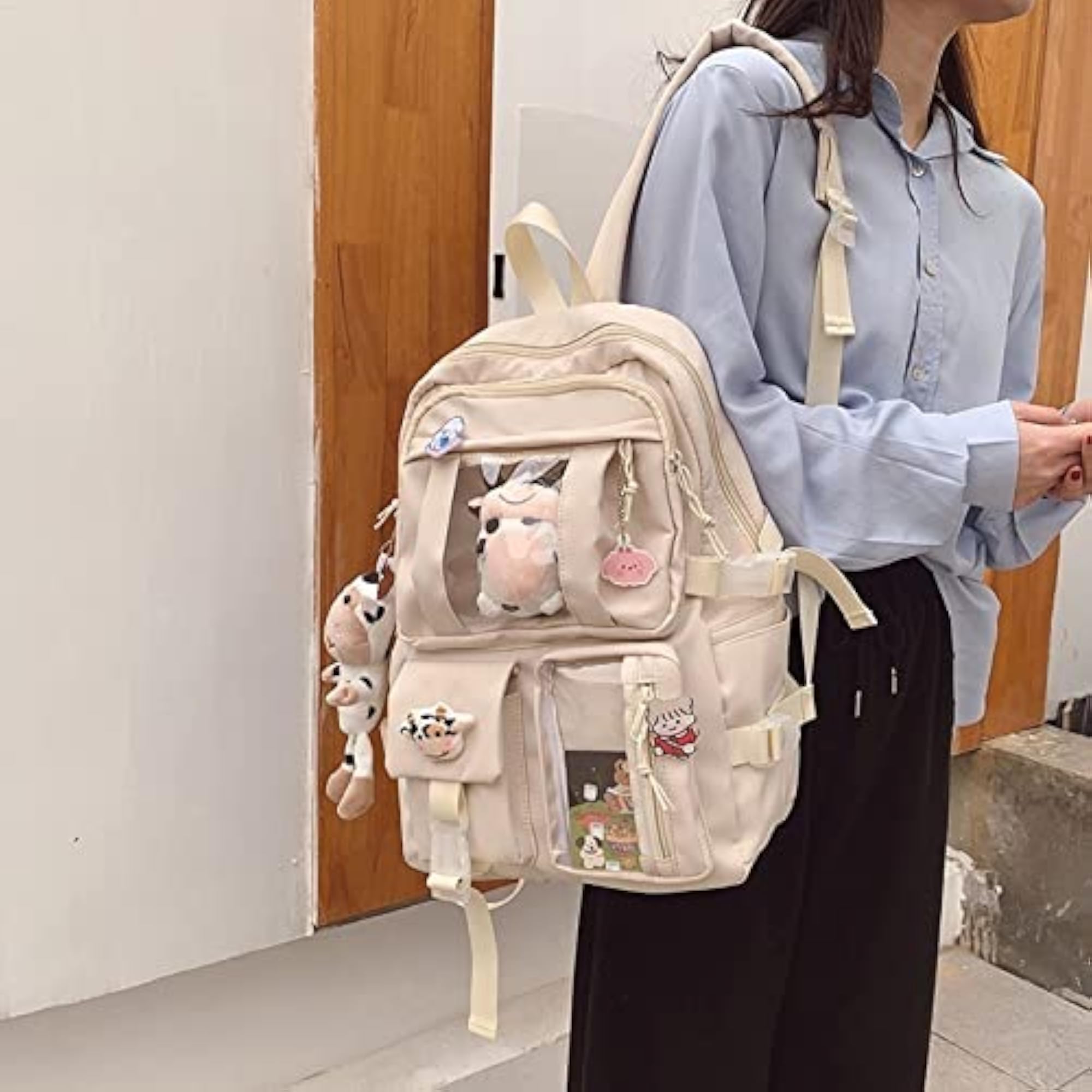 Ladies Waterproof Nylon Large Capacity School Backpack