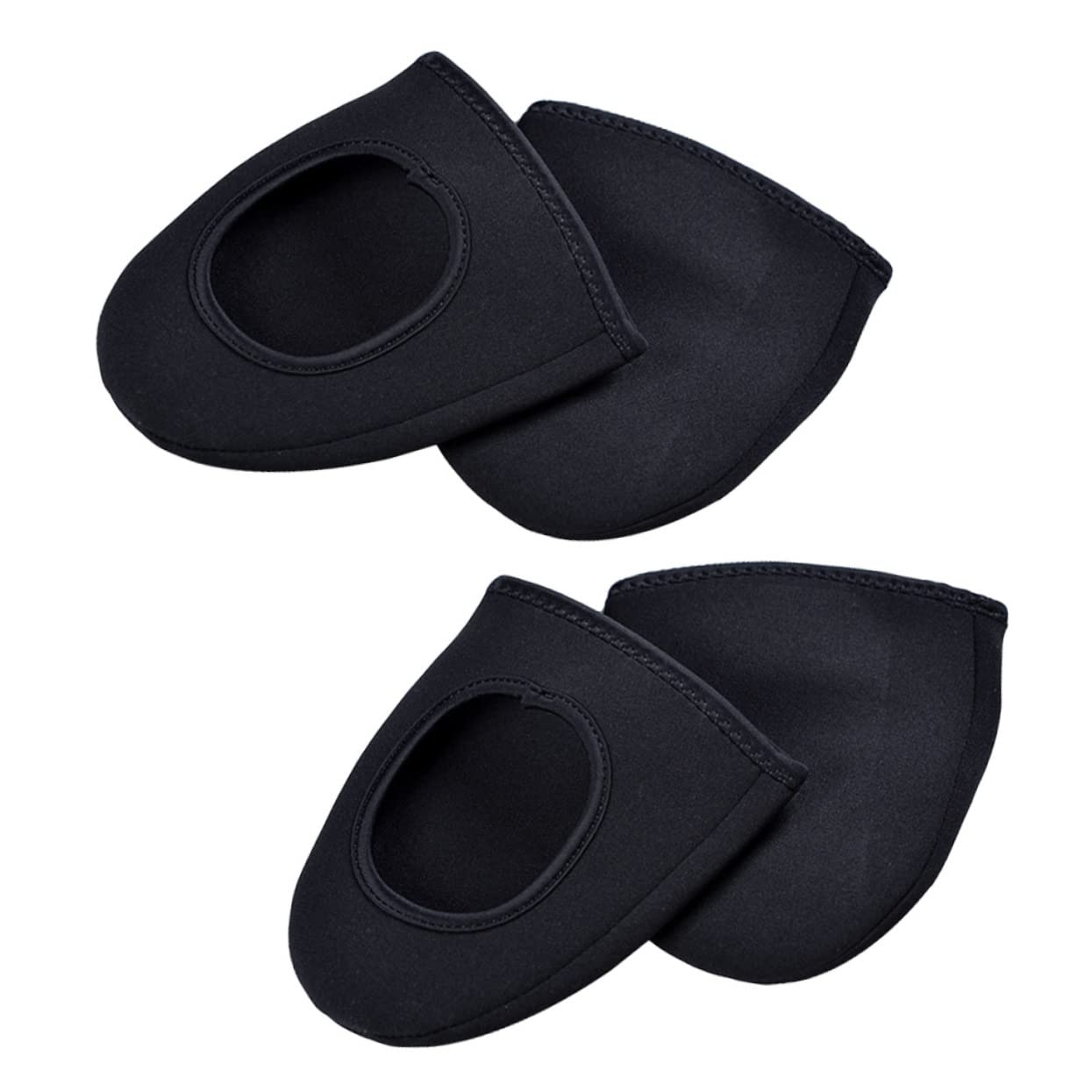 Milisten Warm Windproof Cycling Overshoes 2 Pairs Anti-Slip Nylon Shoe Covers for Outdoor Bikers