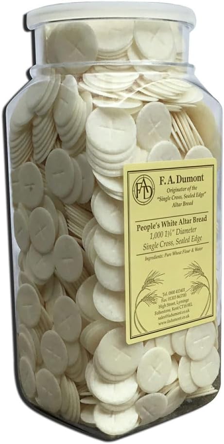F.A. Dumont Altar Bread -1 1/8" Wholemeal - 1000/Container