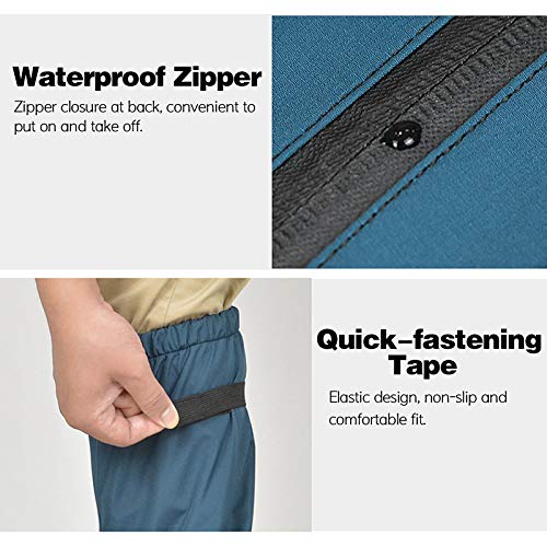 DECDEAL Sapatos de chuva impermeáveis cobrem polainas leves e reutilizáveis para neve no deserto com