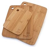 Culina Bamboo Wood Cutting Board, Set of 3 Sizes: 8