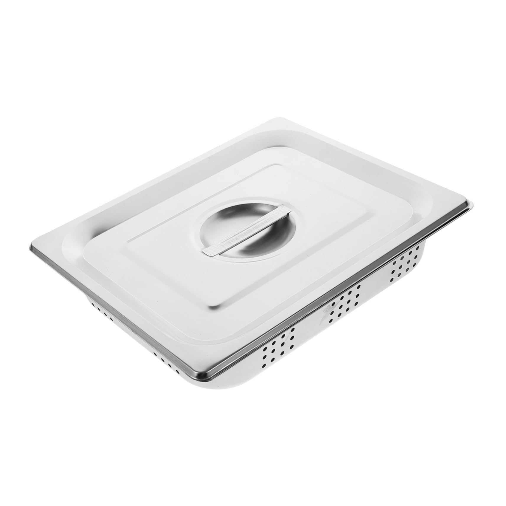 COLLBATH 1 Set Buffet Party Metal Tray Buffet Tray Buffet Server Tray Buffet Food Serving Pan Kitchen Food Holder Stainless-steel Pan for Buffet Food Tray Buffet Pans Stainless Steel Silver