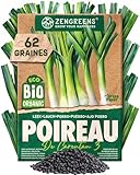 ZenGreens® – Graines de poireau bio - Semences potagères - Graines de légumes pour une cul...