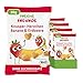 FRECHE FREUNDE Bio Knusper Herzchen aus gepufftem Mais, mit Bananen und Erdbeerpulver, fruchtig-süße Knabberei für Kinder, vegan, glutenfrei, 9er Pack (9 x 30g)
