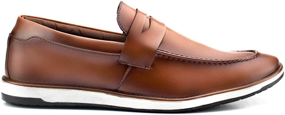 Sapato Loafer Masculino Social Sem Cadarço Mocassim Slip On Resistente Confortável