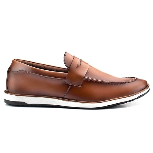 Sapato Loafer Masculino Social Sem Cadarço Mocassim Slip On Resistente Confortável