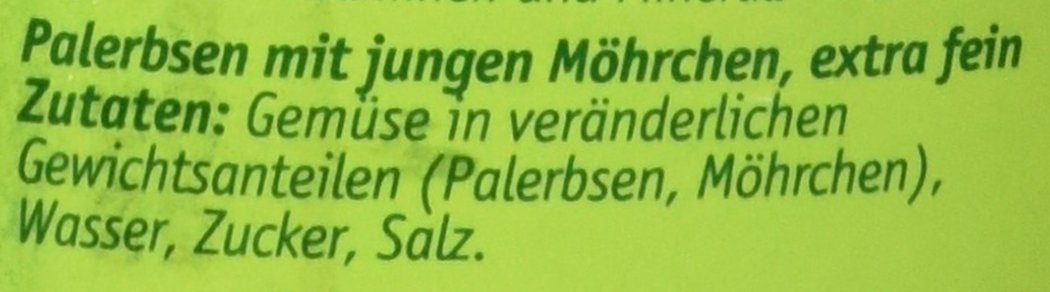 Bonduelle Erbsen & Möhrchen zart und extra fein, 12er Pack (12 x 400g)