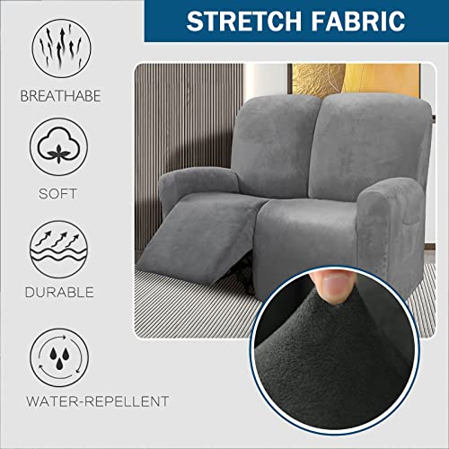 Funda de terciopelo para sofá de 2 plazas ideal para la sala de estar 3