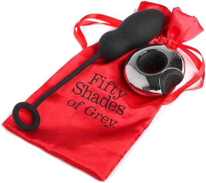 Fifty Shades of Grey Relentless Vibrations Remote Control Love Egg in Black - Rechargeable - 46g