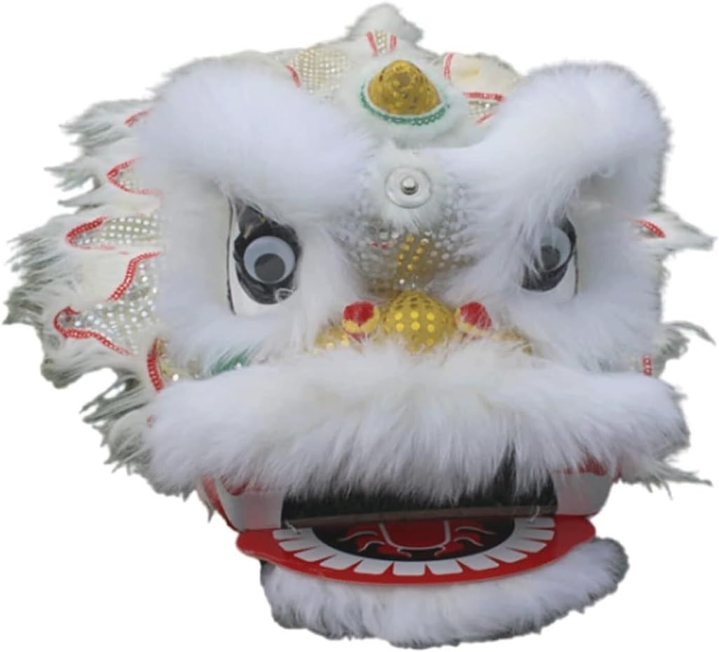 Krxsobnv D Lion Ance Clothes, Hea Traditional Lion Ance Chinese Folk Art Ragon Performance Outdoor Sports