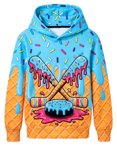 Image of Boys Girls Warm Fleece Hoodies Sweatshirt with Pockets Size 5-16 Years