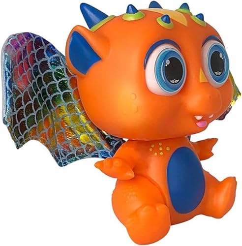 Promoção 2 Dragões bebês Flying Baby Com Asas Contos de Fadas - Branco e Laranja