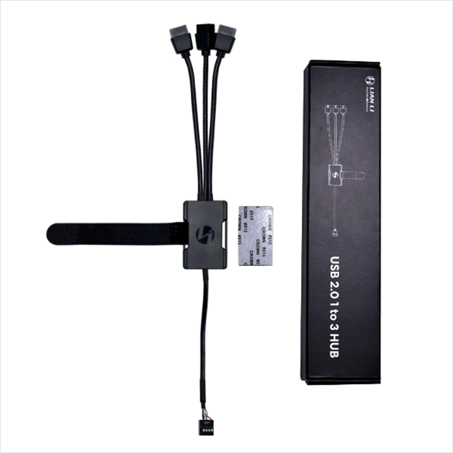 Lian LIANLI USB 2.0 Hub, 1 to 3 HUB, Supports UNI Fan Series Controller, 9 Pin 3 Port Extension, Japanese Authorized Dealer