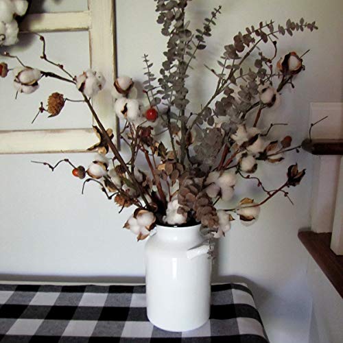 Treasure-Gurus-White-Enamel-Milk-Can-Rustic-Utensil-Holder-Country-Farmhouse-Kitchen-Decor Treasure Gurus White Enamel Milk Can Rustic Utensil Holder Country Farmhouse Kitchen Decor