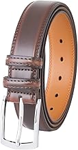 VRLEGEND Ceinture Homme Cuir Véritable Ceinturon Costume Travail Business Style 3.5cm avec Boîte Cadeau