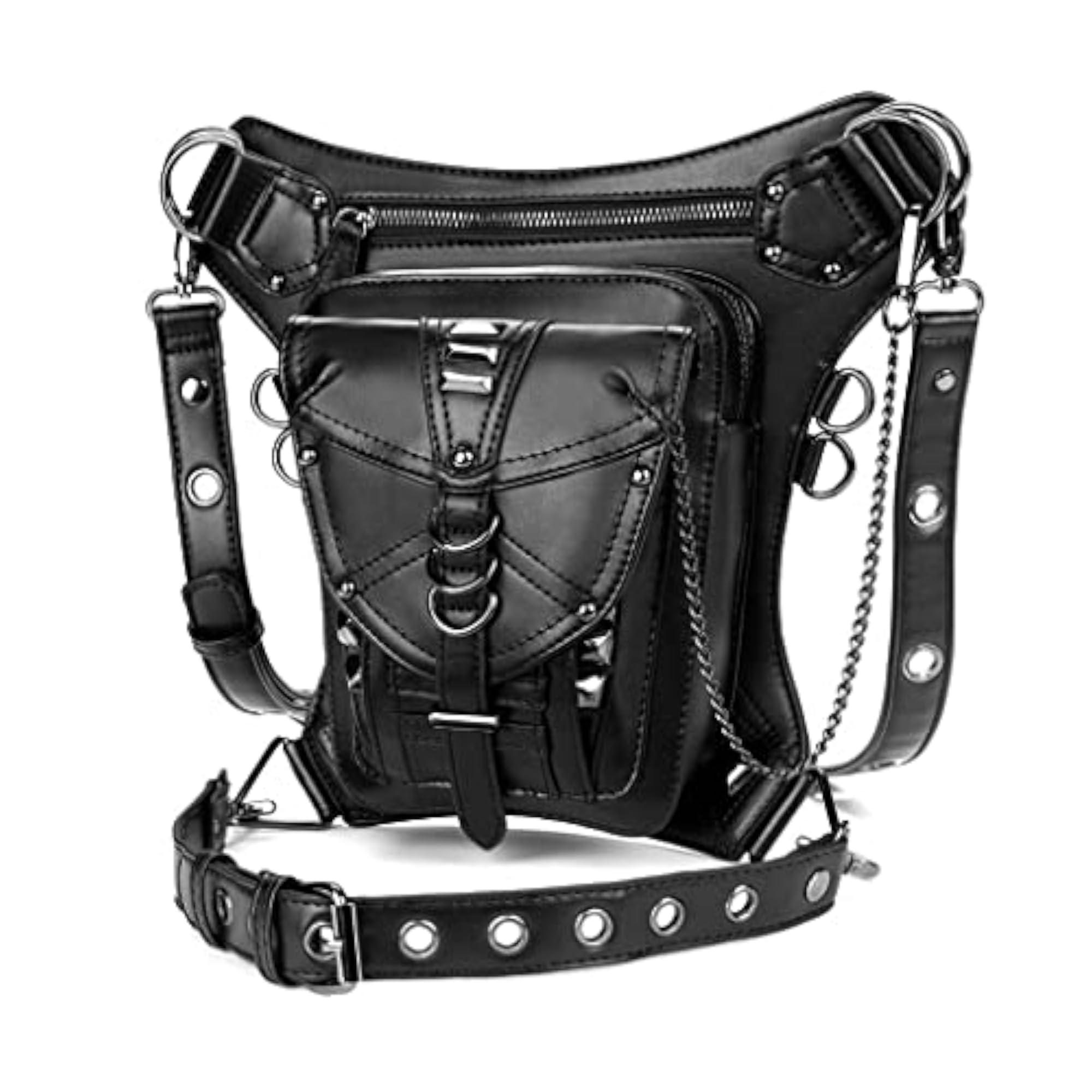 Gothic Steampunk Waist Bag Fanny Pack, Retro