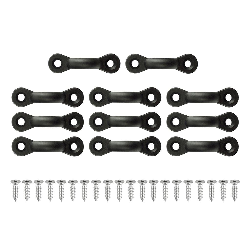 10 Piezas Abrazadera de Silla Nylon para Cuerda Ojal Clip Sujeción Polietileno Anticorrosión Adecuada para Kayak Canoa Barco Aviarios Mascotas Aplicac