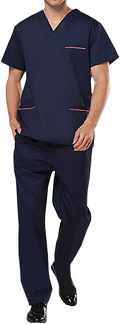 PICTURESQUE Medical Uniform Surgical Clothes Short-Sleeved Medical Clothing, Laboratory, Nurse, Unisex