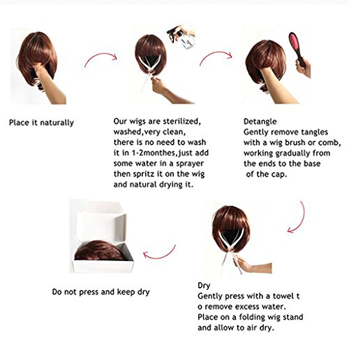 menolana Peruca Encantadora Senhora Encaracolada Ondulada Completa Resistente Ao Calor