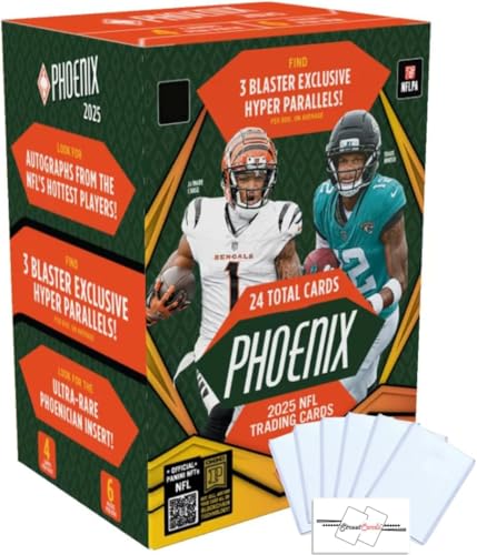 Phoenix Football NFL Blaster Pack 2025 Cartes à collectionner Toploader