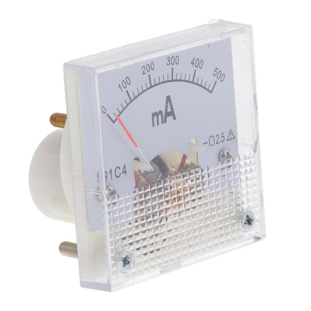 DC Ammeter Analog Panel Meter Amp Meter Current Gauge Pointer Type 0-500mA|Home & Garden | Tools | Measuring & Layout Tools | Meters Sensors & Probes-image-35