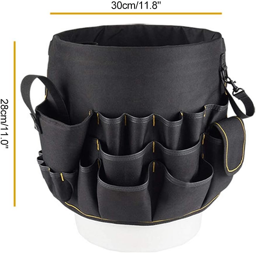Tools Bucket Tool Organizer, Bucket Tool Holder and Organizer 56 Pocket Bucket for Bucket Organization