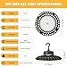 JC-LGL LED UFO High Bay Light 200W 4Pack, Bay Lights 0-10V Dimmable High Bay Shop Lights, 5' Cable with US Plug, Hanging Hook, Safe Rope, for Warehouse Factory Barn Shop