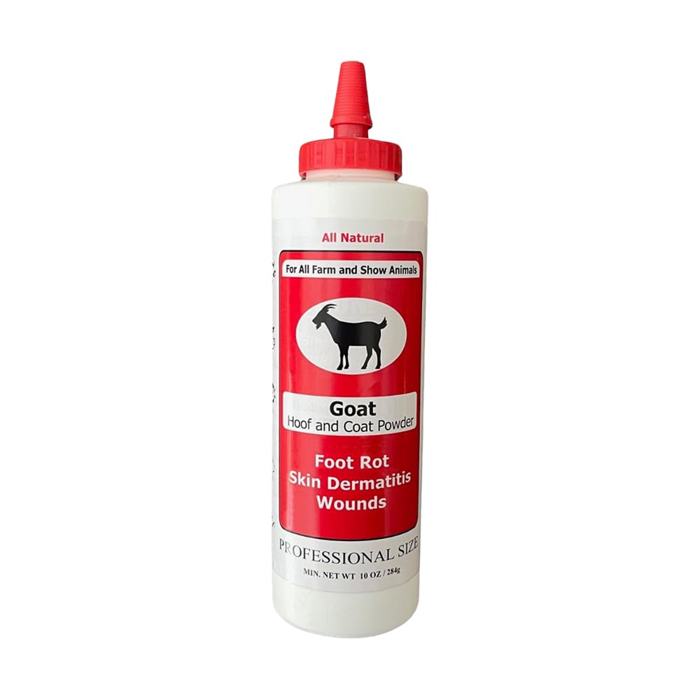 Goat Hoof & Coat Powder - for Wound Care, Foot Rot, Skin Problems - All Natural, Non-Caustic, Easy to Use (10 oz)