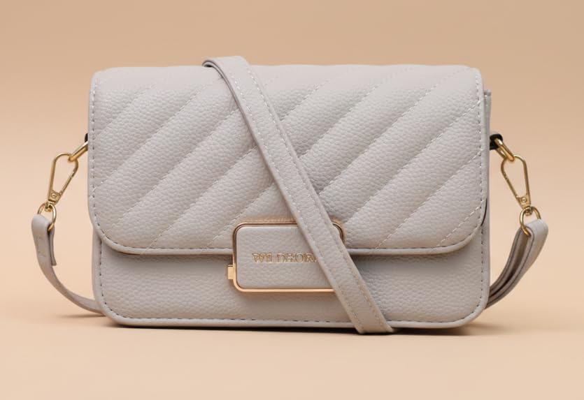 Image of WildHorn Vegan Leather Women's Crossbody Sling Bag | Ladies Quilted Purse Handbag | Gift for Women
