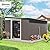 Outsunny 11' x 9' Outdoor Storage Shed, Metal Garden Tool House with Sloping Roof and Lockable Door for Backyard, Bike, Patio, Garage, Lawn, Gray
