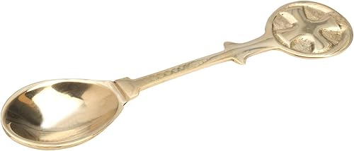 Elegante cuchara de incienso de latón | Cuchara medidora de 4.72 pulgadas para incienso, resinas y hierbas | Aplicador de incienso duradero y