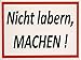 Magnes na lodówkę 6 x 8 cm "nielabern, Machchen" retro nostalgia Tin Sign EMAG141